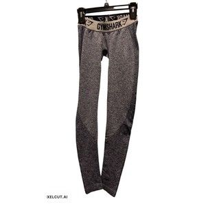 Gymshark‎ Flex Leggings Gray & Navy Blue Small